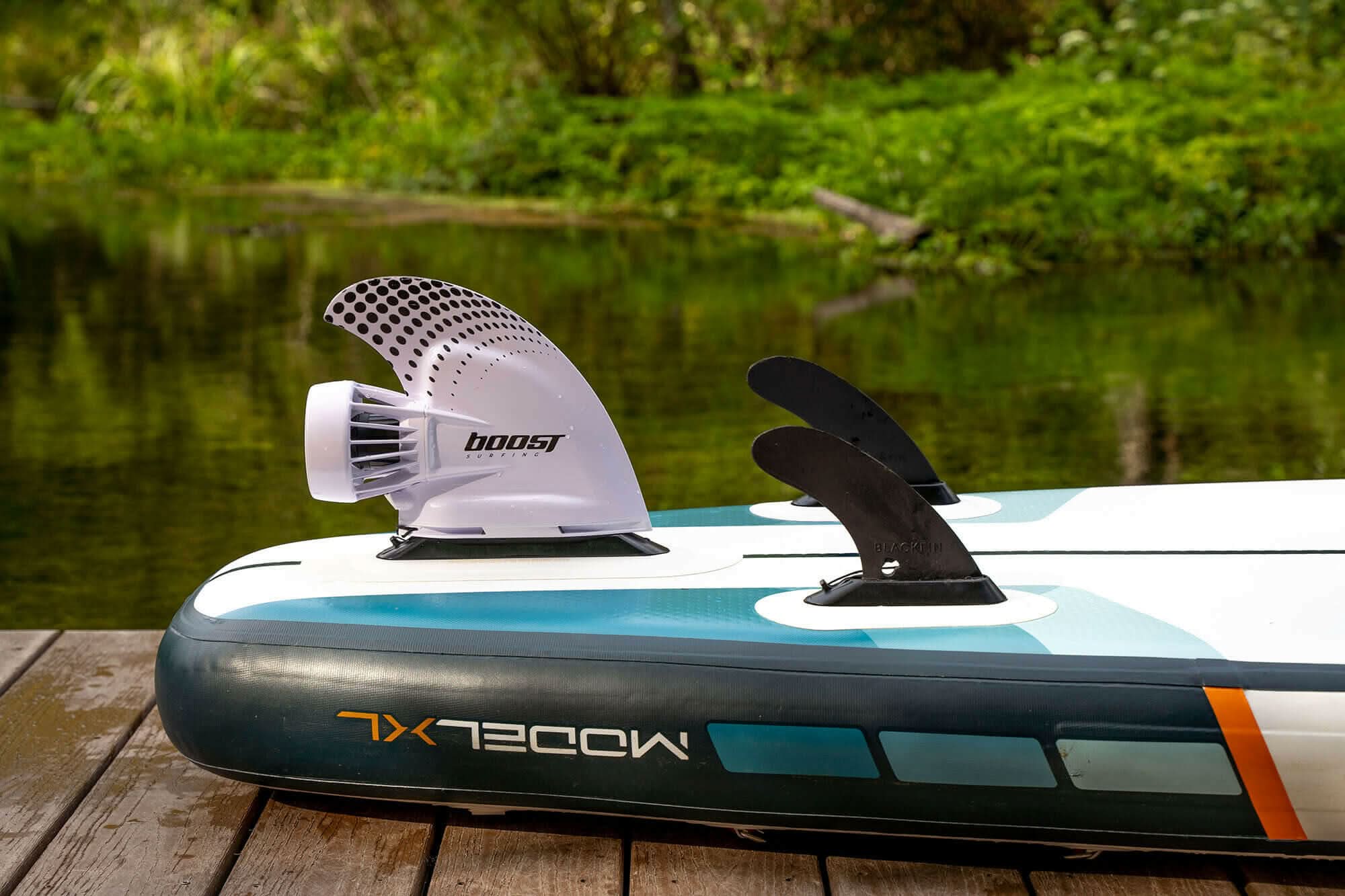 Boost fin on Inflatable Paddle Board